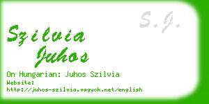 szilvia juhos business card